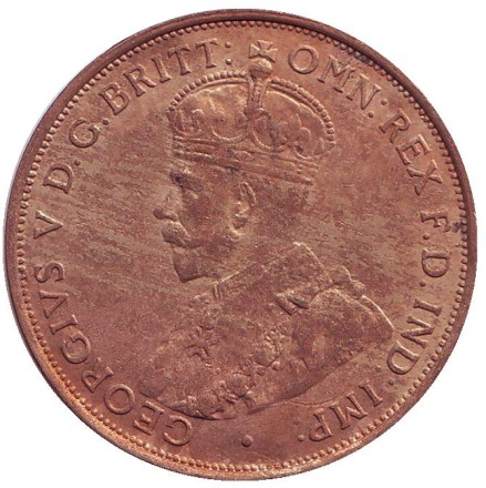 Монета 1/12 шиллинга. 1923 год, Джерси. (Испанский щит)