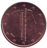 Монета 2 цента. 2015 год, Нидерланды.