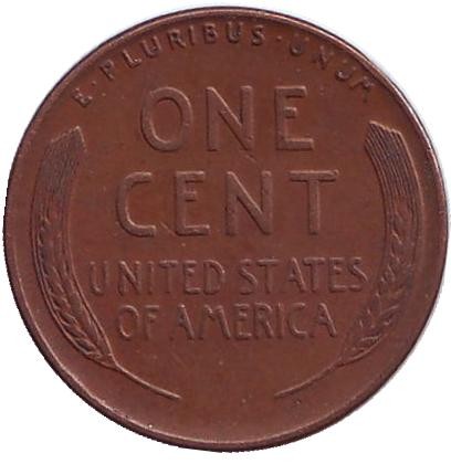 Монета 1 цент. 1940 год (D), США. Линкольн. Монета 1 цент. 1940 год (D), США. Линкольн.