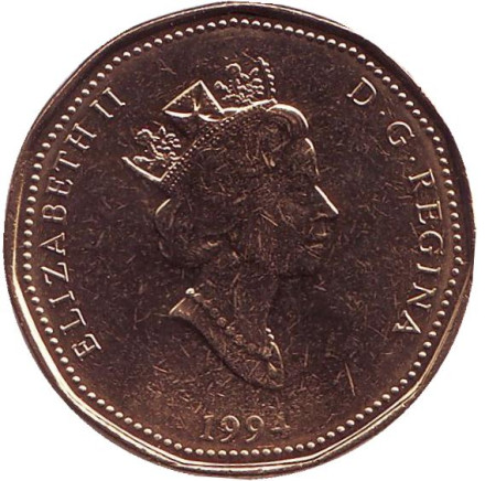 Монета 1 доллар. 1994 год, Канада. UNC. Национальный мемориал.