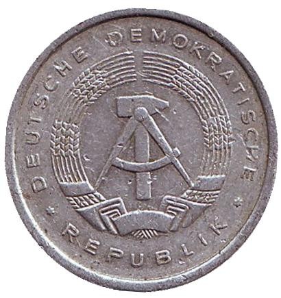 Монета 5 пфеннигов. 1978 год, ГДР. Монета 5 пфеннигов. 1978 год, ГДР.