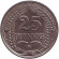 Монета 25 пфеннигов. 1911 год (A), Германская империя. Монета 25 пфеннигов. 1911 год (A), Германская империя.