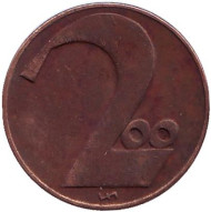 Монета 200 крон. 1924 год, Австрия. Монета 200 крон. 1924 год, Австрия.