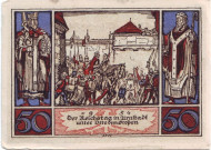 Нотгельд Арнштадта. 50 пфеннигов. 1921 год, Веймарская республика (Германия). (Вар. IV) 