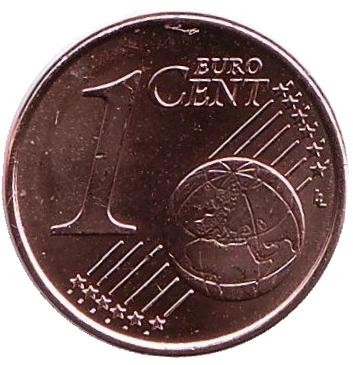 Монета 1 цент. 2017 год, Греция.