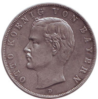 Монета 3 марки. 1908 год, Бавария.