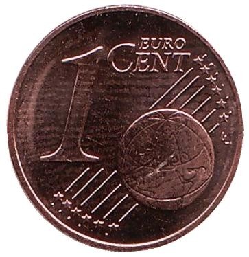 Монета 1 цент, 2014 год, Латвия. Монета 1 цент, 2014 год, Латвия.