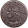 Монета 25 центов (D). 2001 год, США. Вермонт. Штат № 14.