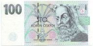 Банкнота 100 крон. 1997 год, Чехия. Карл IV.
