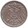 Монета 5 пфеннигов. 1910 год (G), Германская империя.