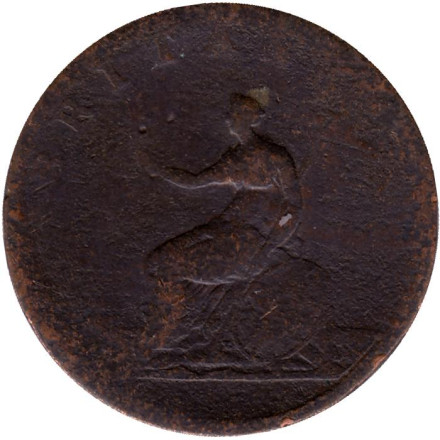 Монета 1/2 пенни. 1806 год, Великобритания.