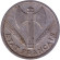 Монета 2 франка. 1943 год (B), Франция. Режим Виши. Travail Famille Patrie.