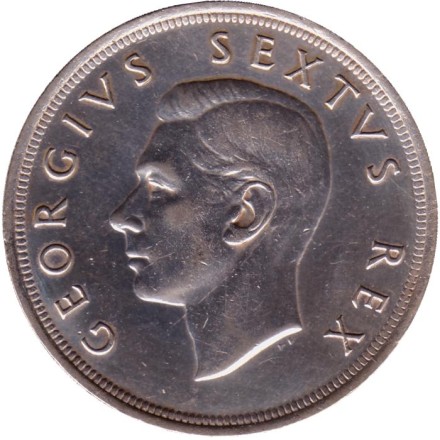 Монета 5 шиллингов. 1952 год, ЮАР. 300 лет основанию Кейптауна. BU. Монета 5 шиллингов. 1952 год, ЮАР. 300 лет основанию Кейптауна. BU.