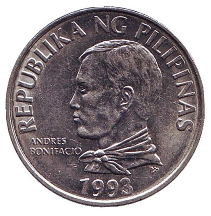Монета 2 песо. 1993 год, Филиппины. Пальма. Монета 2 песо. 1993 год, Филиппины. Пальма.