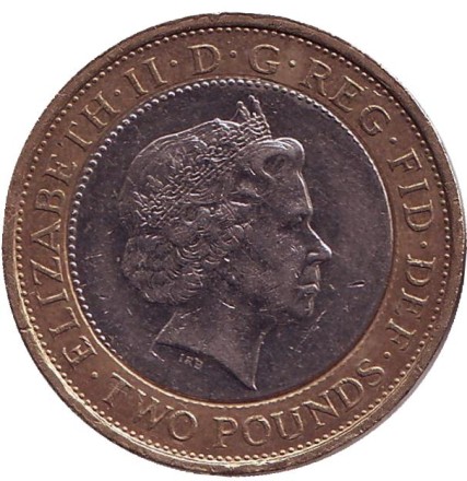 Монета 2 фунта. 2007 год, Великобритания. (Без букв "DG" на реверсе) 200 лет со дня отмены работорговли в Британской Империи. Монета 2 фунта. 2007 год, Великобритания. (Без букв "DG" на реверсе) 200 лет со дня отмены работорговли в Британской Империи.