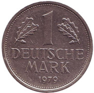 Монета 1 марка. 1979 год (J), ФРГ. Монета 1 марка. 1979 год (J), ФРГ.