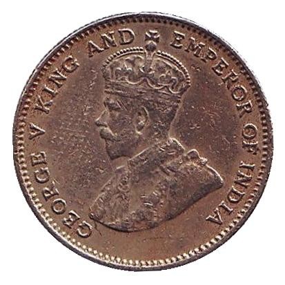 Монета 10 центов. 1935 год, Гонконг.