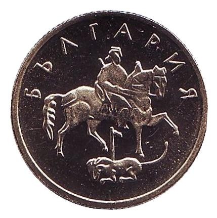 Монета 10 стотинок. 2002 год, Болгария. Proof. Монета 10 стотинок. 2002 год, Болгария. Proof.