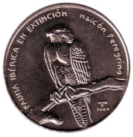 Монета 1 песо. 2004 год, Куба. Сапсан (Сокол). Монета 1 песо. 2004 год, Куба. Сапсан (Сокол).