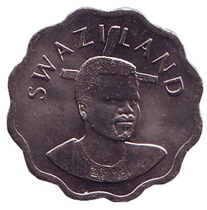Монета 5 центов. 2007 год, Свазиленд. Орхидея. Монета 5 центов. 2007 год, Свазиленд. Орхидея.