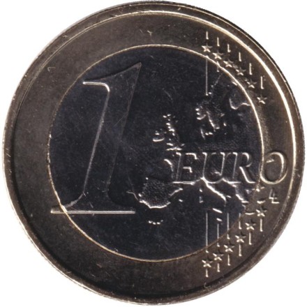 Монета 1 евро. 2024 год, Монако.