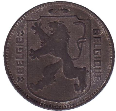 Монета 1 франк. 1945 год, Бельгия.