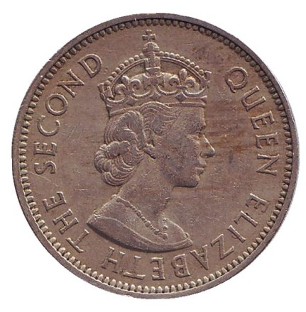 Монета 2 шиллинга. 1959 год, Нигерия. Монета 2 шиллинга. 1959 год, Нигерия.