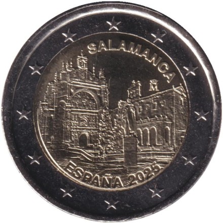 Монета 2 евро. 2025 год, Испания. Саламанка.