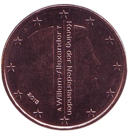 Монета 5 центов. 2015 год, Нидерланды.