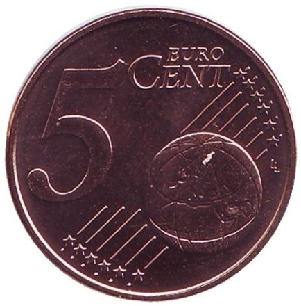 Монета 5 центов. 2015 год, Нидерланды. Монета 5 центов. 2015 год, Нидерланды.