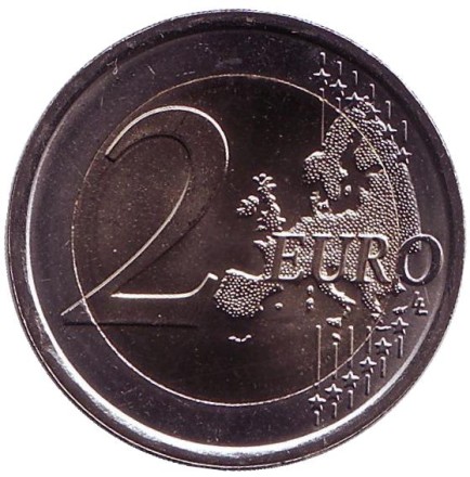 Монета 2 евро. 2018 год, Италия. 70 лет Конституции Итальянской республики. Монета 2 евро. 2018 год, Италия. 70 лет Конституции Итальянской республики.