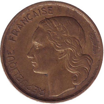 Монета 20 франков. 1951 год, Франция.