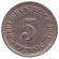 Монета 5 пфеннигов. 1911 год (F), Германская империя.