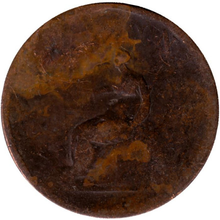 Монета 1/2 пенни. 1807 год, Великобритания.