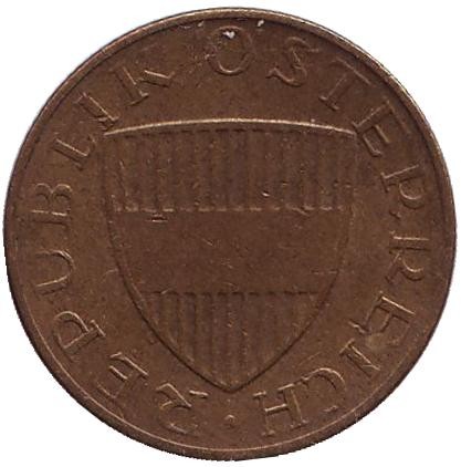 Монета 50 грошей. 1975 год, Австрия. Монета 50 грошей. 1975 год, Австрия.