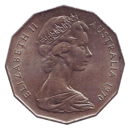 Монета 50 центов. 1970 год, Австралия. 200 лет австралийскому путешествию капитана Кука. Монета 50 центов. 1970 год, Австралия. 200 лет австралийскому путешествию капитана Кука.