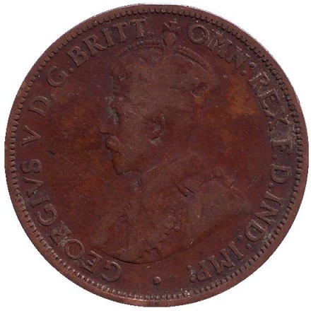 Монета 1/2 пенни. 1916 год, Австралия. Монета 1/2 пенни. 1916 год, Австралия.