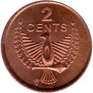 Монета 2 цента. 2006 год, Соломоновы острова. Птица счастья (Орёл). Монета 2 цента. 2006 год, Соломоновы острова. Птица счастья (Орёл).