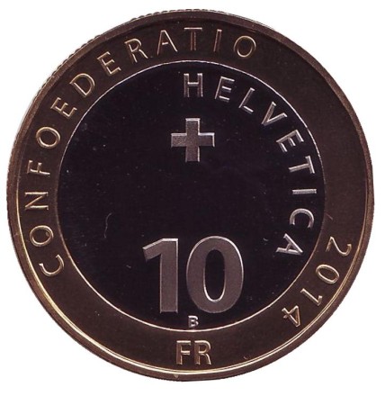 Монета 10 франков. 2014 год, Швейцария. Праздник Гансабауэт в Зурзе. День Святого Мартина. Монета 10 франков. 2014 год, Швейцария. Праздник Гансабауэт в Зурзе. День Святого Мартина.