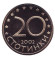Монета 20 стотинок. 2002 год, Болгария. Proof. Монета 20 стотинок. 2002 год, Болгария. Proof.