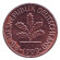 Монета 1 пфенниг. 1999 год (G), ФРГ. Дубовые листья. Монета 1 пфенниг. 1999 год (G), ФРГ. Дубовые листья.