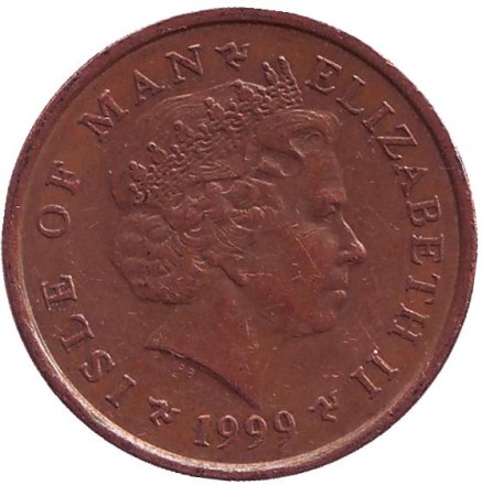 Монета 2 пенса. 1999 год, Остров Мэн. Велоспорт.