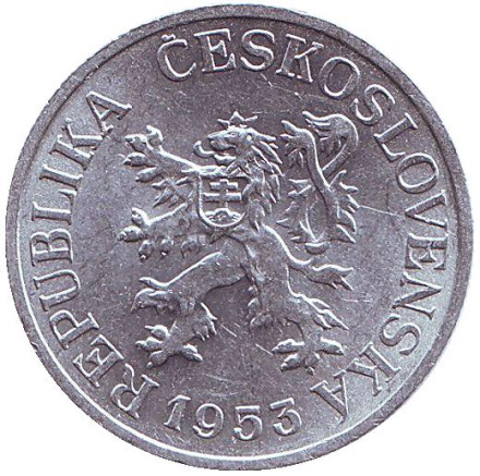 Монета 25 геллеров. 1953 год, Чехословакия. Монета 25 геллеров. 1953 год, Чехословакия.