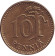 Монета 10 пенни. 1978 год, Финляндия.