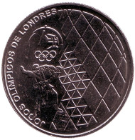 Монета 2,5 евро. 2012 год, Португалия. Летние Олимпийские игры 2012 года в Лондоне. Монета 2,5 евро. 2012 год, Португалия. Летние Олимпийские игры 2012 года в Лондоне.
