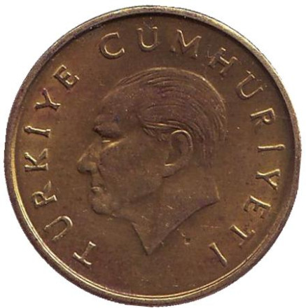 Монета 100 лир. 1993 год, Турция. Монета 100 лир. 1993 год, Турция.