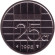 Монета 25 центов. 1998 год, Нидерланды. BU.