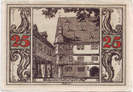 Нотгельд Арнштадта. Шварцбургер Хоф. 25 пфеннигов. 1921 год, Веймарская республика (Германия).