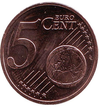 Монета 5 центов, 2014 год, Латвия. Монета 5 центов, 2014 год, Латвия.