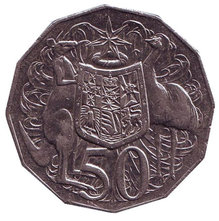 Монета 50 центов. 2009 год, Австралия.
